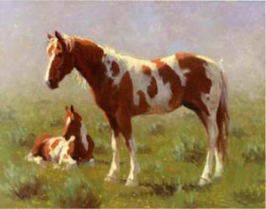 Painting: Horses - 60x90 cm