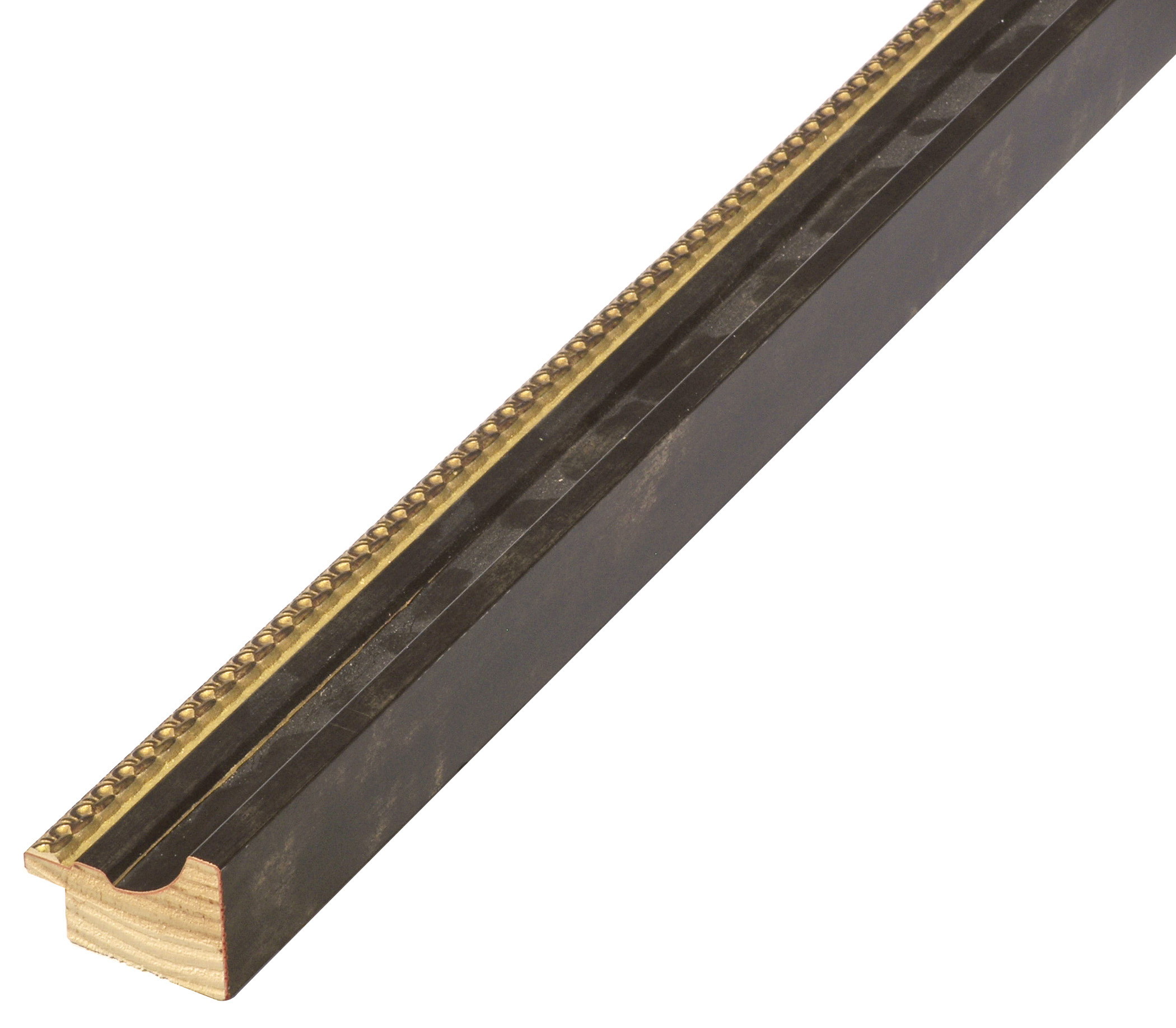 Moulding finger-jointed pine, width 42mm height 30 - brown - 488BRUNO