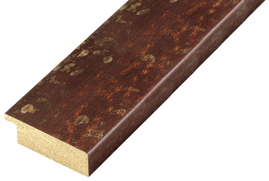 Moulding ayous 49mm - distressed mahogany finish