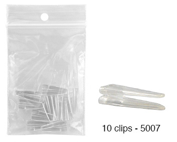 Plastic transparent clips for 