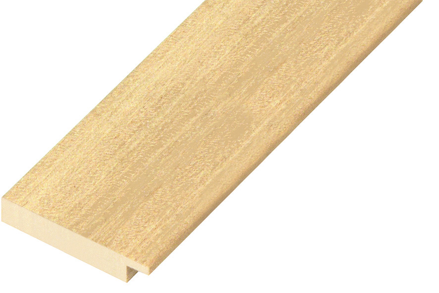 Moulding ayous, width 50mm, height 10mm, bare timber