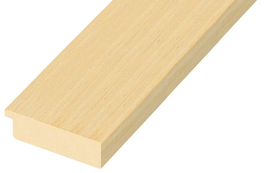 Moulding ayous, width 50mm, height 15mm, bare timber