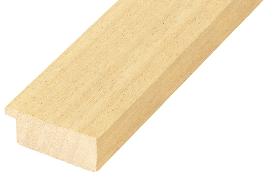 Moulding ayous, width 50mm, height 20mm, bare timber - 5020G