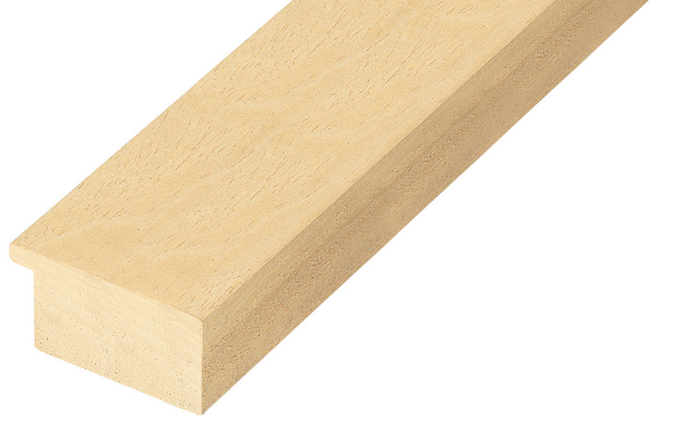 Moulding ayous, width 50mm, height 25mm, bare timber - 5025G