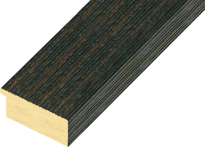 Moulding ayous, width 48mm height 20 - streaked coffee finish - 50CAFFE