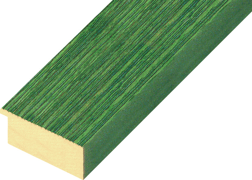 Moulding ayous, width 48mm height 20 - streaked green finish