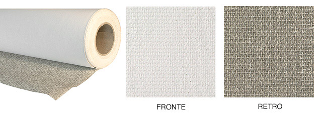 Canvas roll: cotton mixture, 255gr/m2, mt 10x1,50 (€/mtr)