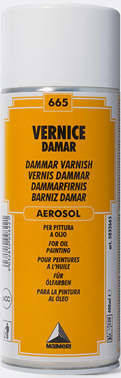 Damar finishing glossy aerosol varnish, Ferrario - 400 ml