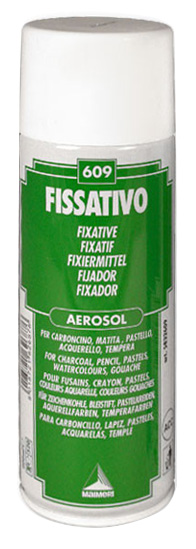 Fixative aerosol for pastels, wash colours, Ferrario - 400 m
