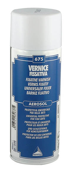 Protective aerosol varnish f. wash colours, Maimeri - 400 ml
