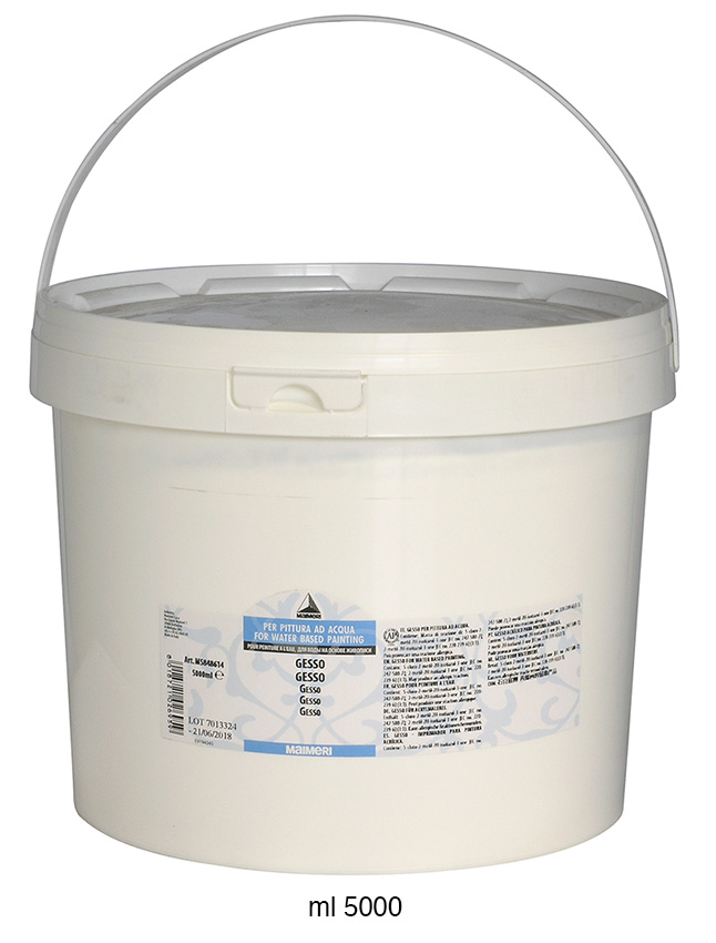 Gesso base for acrylics  - 5000 ml