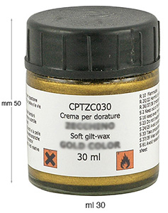 Metal paste, 30 ml, Gold