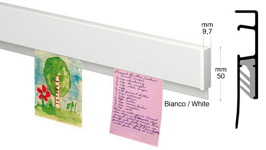 Info Rail - White - 50 cm