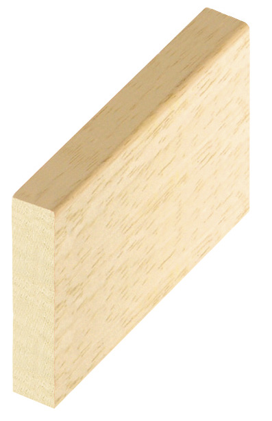 Moulding ayous, width 55mm, height 10mm, bare timber
