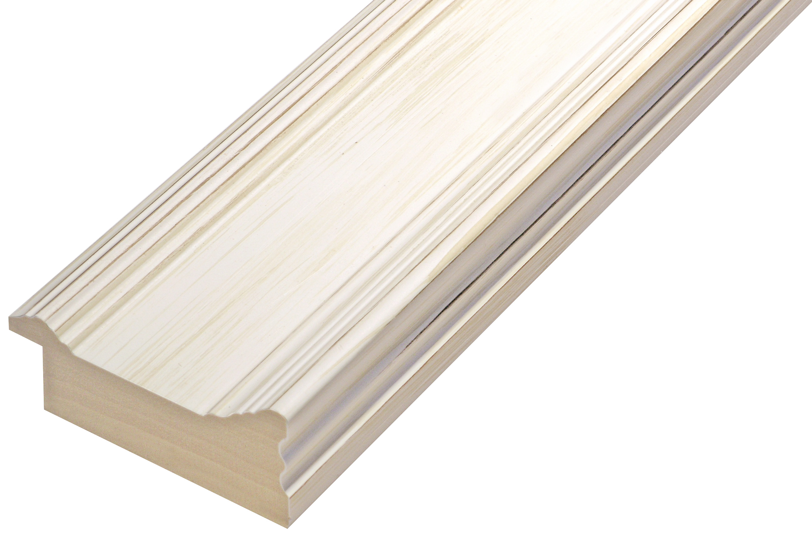Moulding ayous jointed width 68mm height 30 - Cream finish - 573CREMA