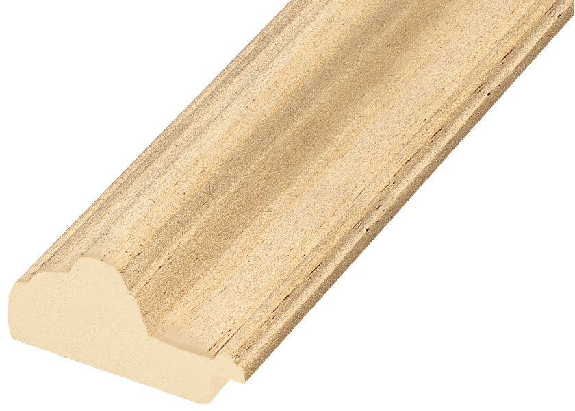 Moulding ayous, width 50mm, height 25mm, bare timber - 575G