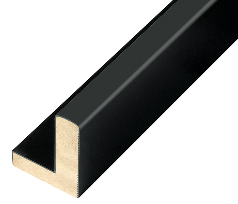 Moulding Jelutong L shape, Width 40mm Height 49 Black