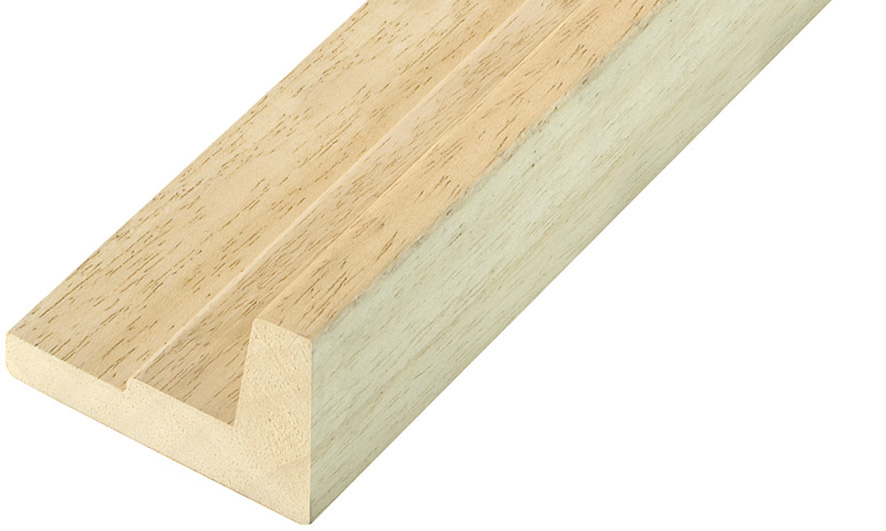 Moulding ayous Width 54mm Height 36 L-shaped bare timber