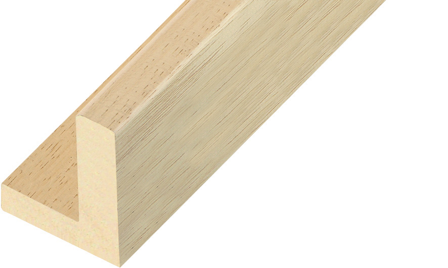 Moulding ayous Width 40mm Height 54 L-shaped bare timber - 592G