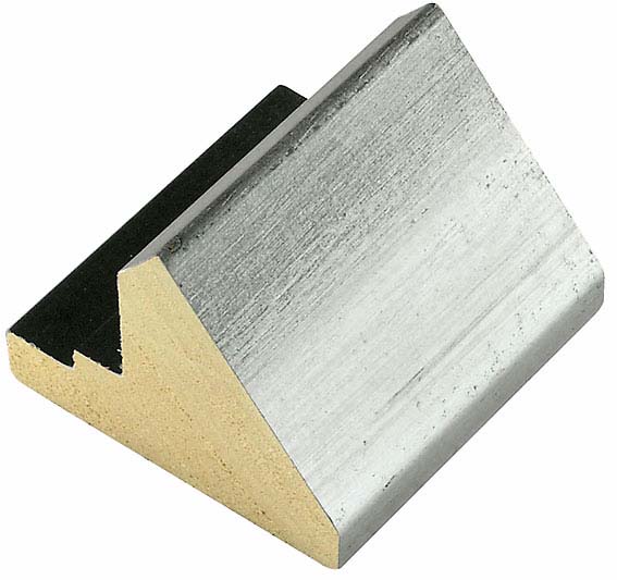 Moulding ayous L shape, width 69mm - Silver