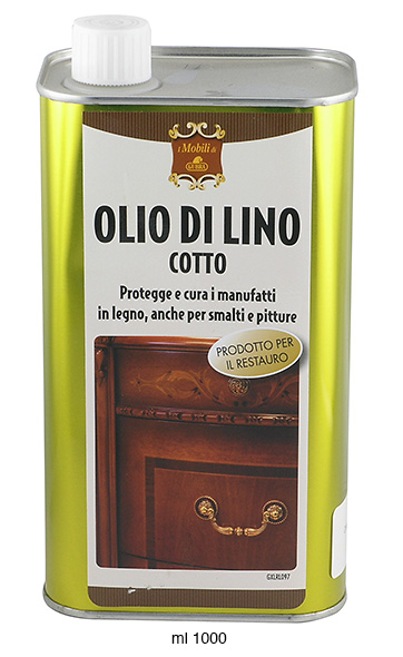Cooked linseed oil for wood touch up - 1000 ml