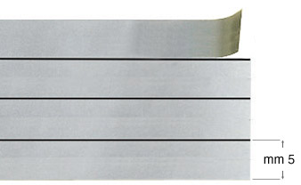 Mount decoration tape, m12/4xmm5, Matt Silver 