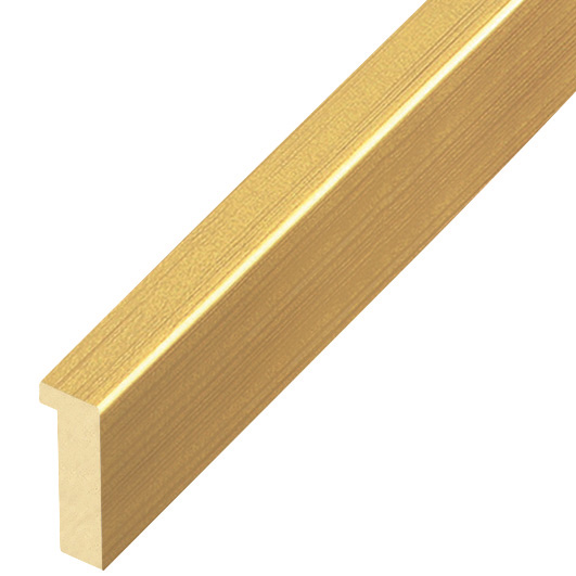 Moulding ayous, width 10mm, height 25mm - gold - 601ORO