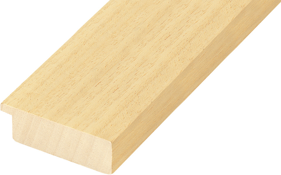 Moulding ayous, width 60mm, height 20mm, bare timber