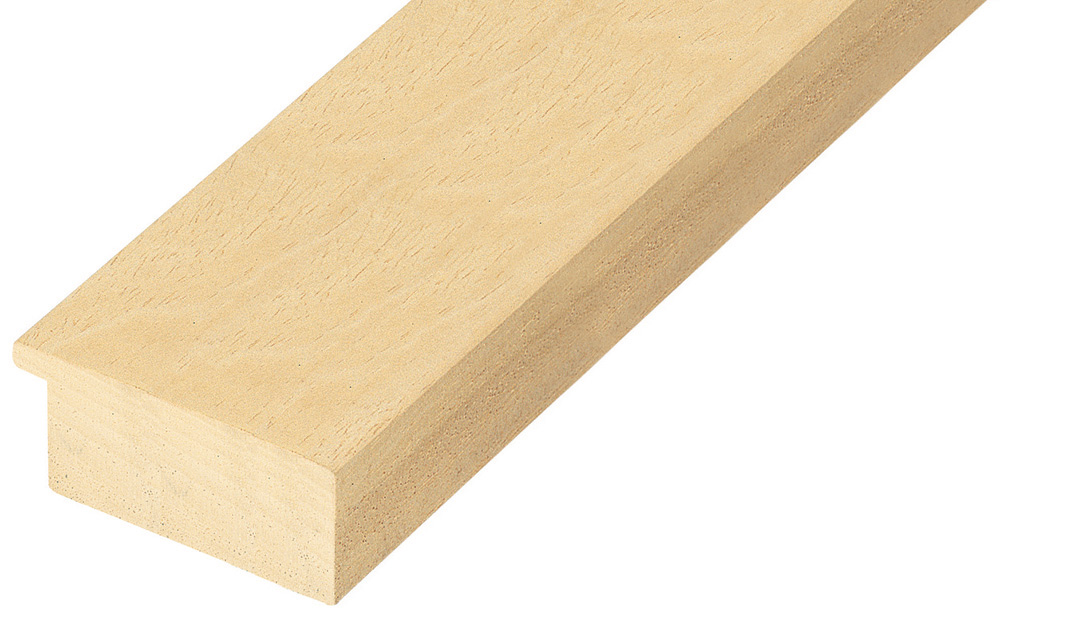 Moulding ayous, width 60mm, height 25mm, bare timber - 6025G
