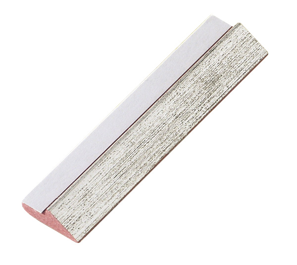 Slip plastic, silver, with double-side adhesive tape - 6038