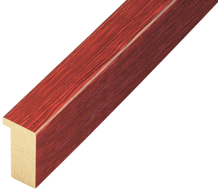 Moulding ayous widht 20mm height 32 - red - 604ROSSO