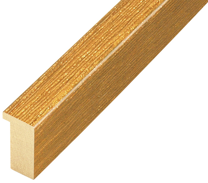 Moulding ayous widht 20mm height 32 - sun yellow - 604SOLE