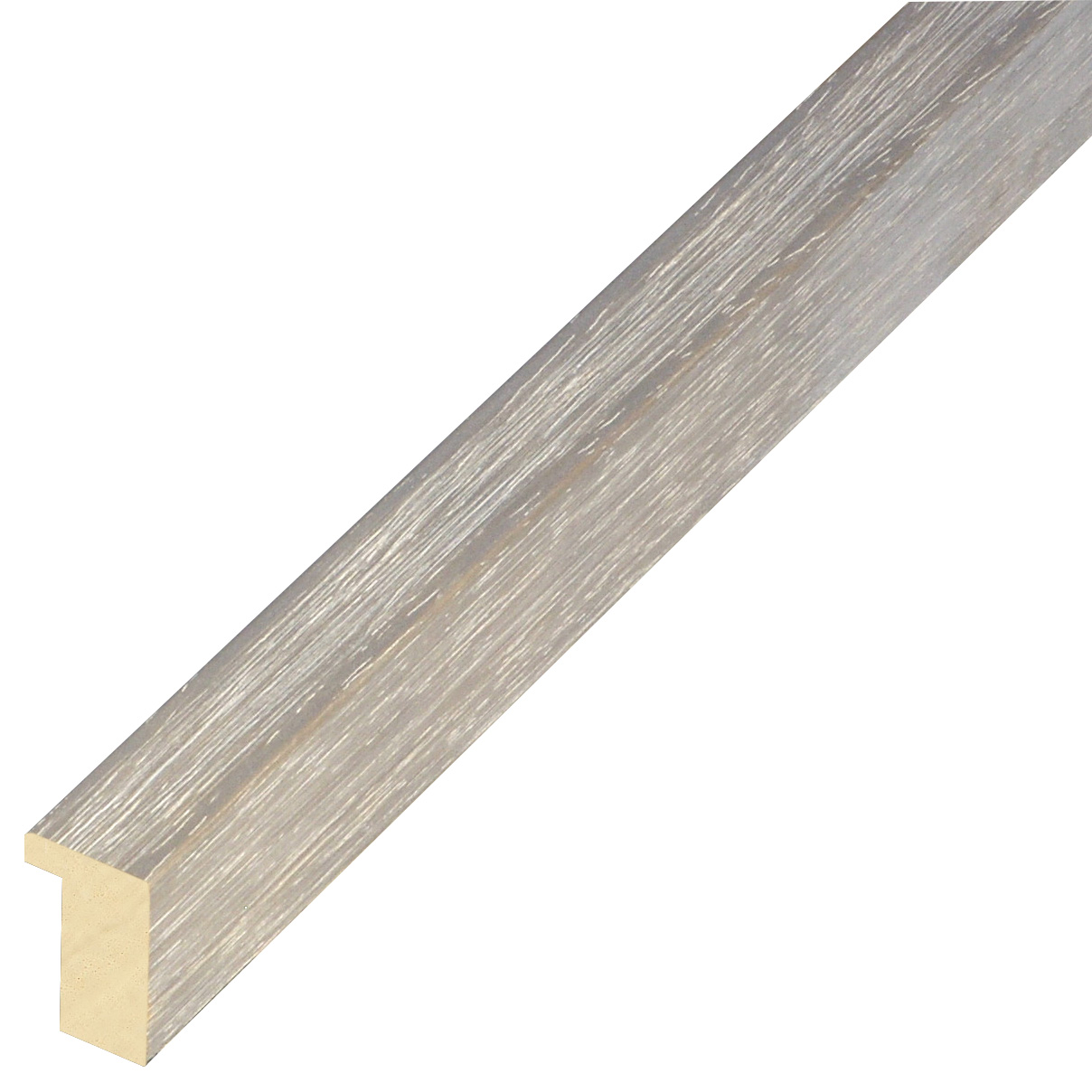 Moulding ayous, width 15 mm height 25 - smoke gray - 606NEBBIA