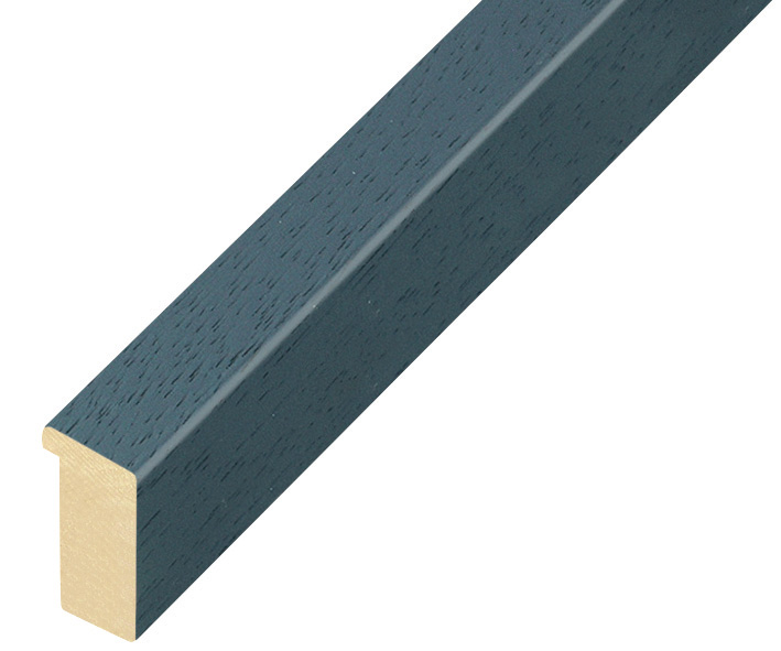 Moulding ayous, width 15mm height 25 - Blue denim