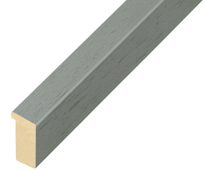 Moulding ayous, width 15mm height 25 - smoke gray