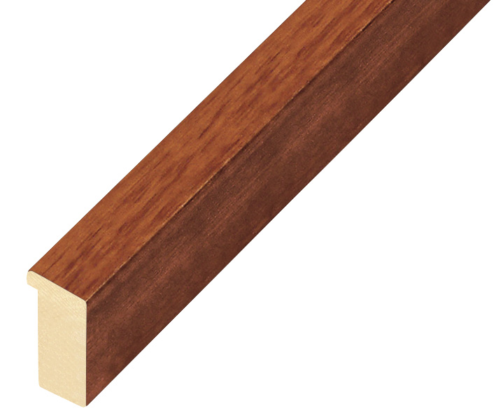 Moulding ayous, width 15mm height 25 - mahogany - 608MOGANO