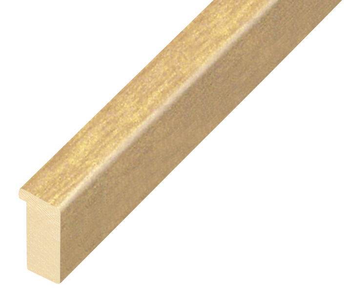 Moulding ayous, width 15mm height 25 - natural wood - 608NAT