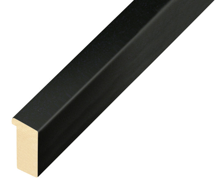 Moulding ayous, width 15mm height 25 - matt black
