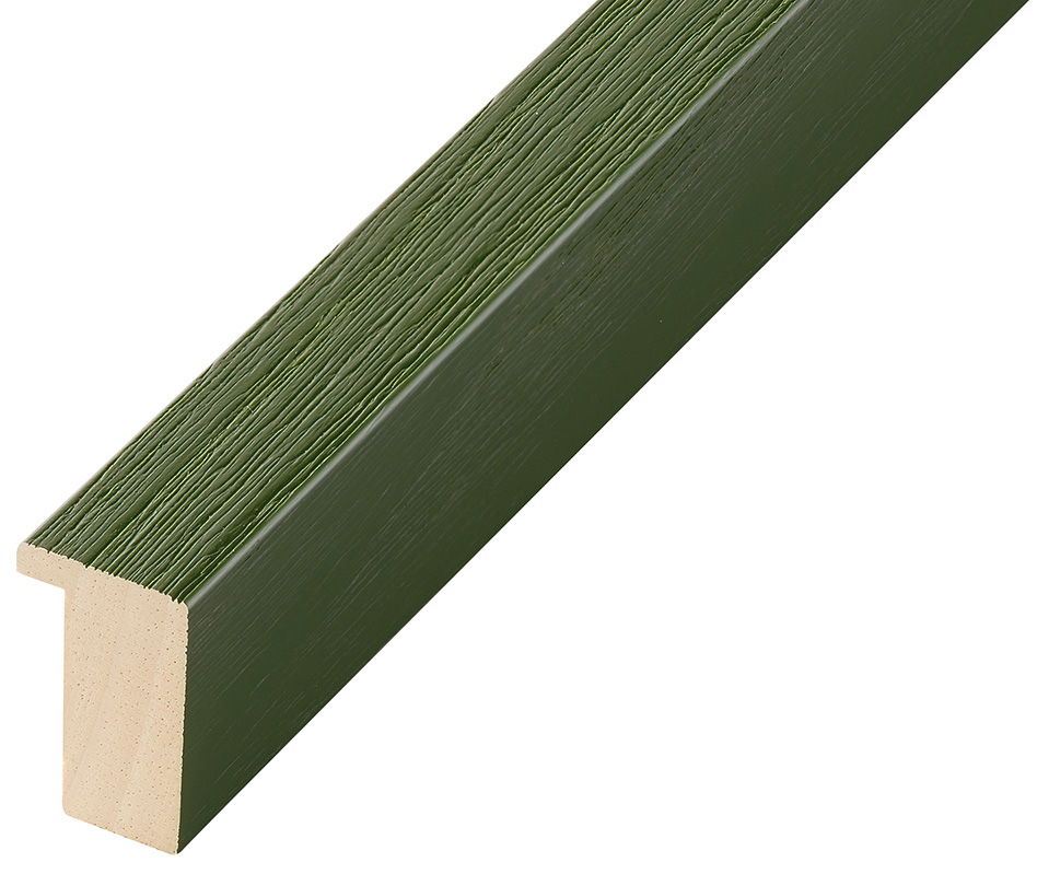 Moulding ayous, width 20mm height 32 - matt green - 615VERDE