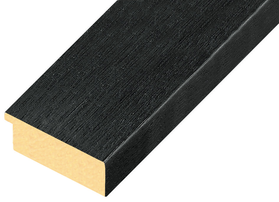 Corner sample of moulding 61NERO - C61NERO