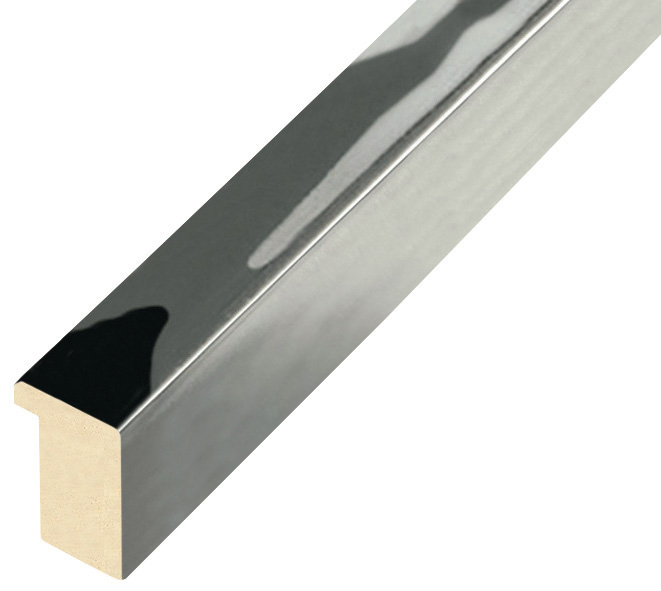 Moulding ayous, width 20mm height 25 - Glossy Silver