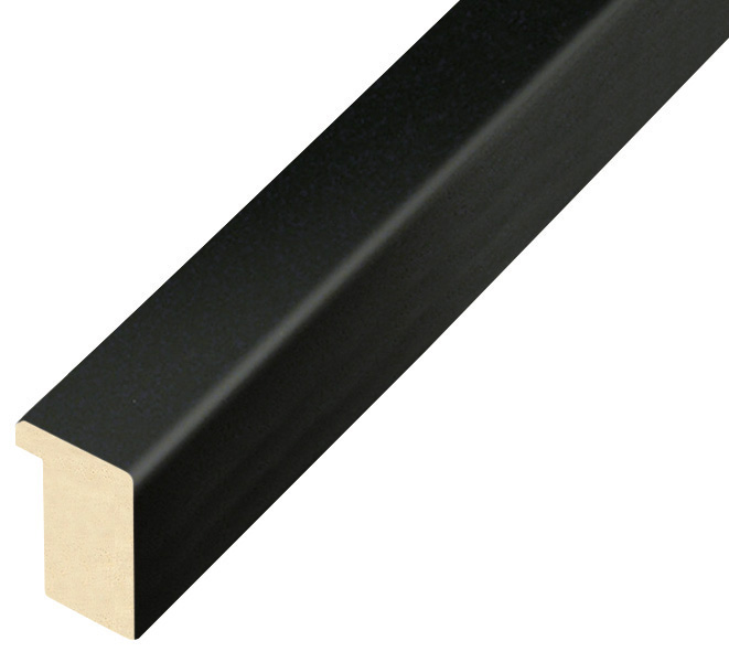 Moulding ayous, width 20mm height 25 - Black