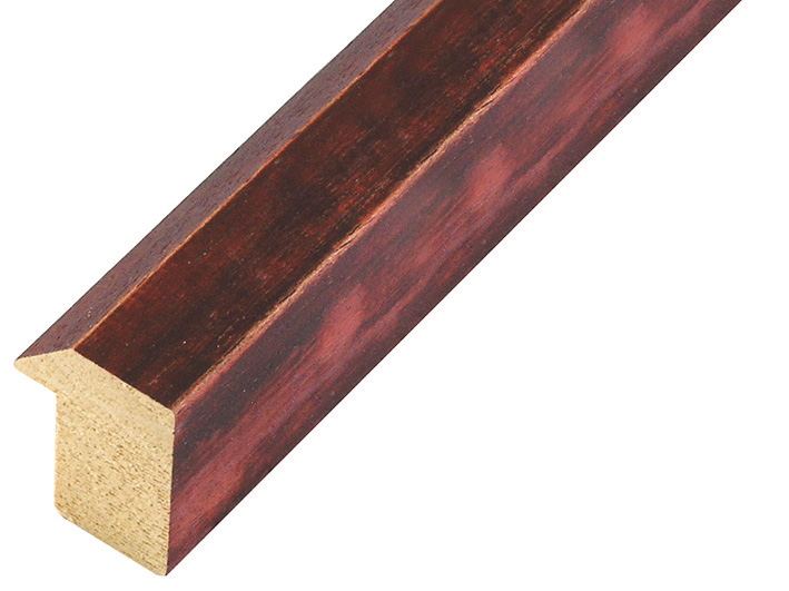 Moulding ayous, width 27mm, height 35, distressed red - 624ROSSO