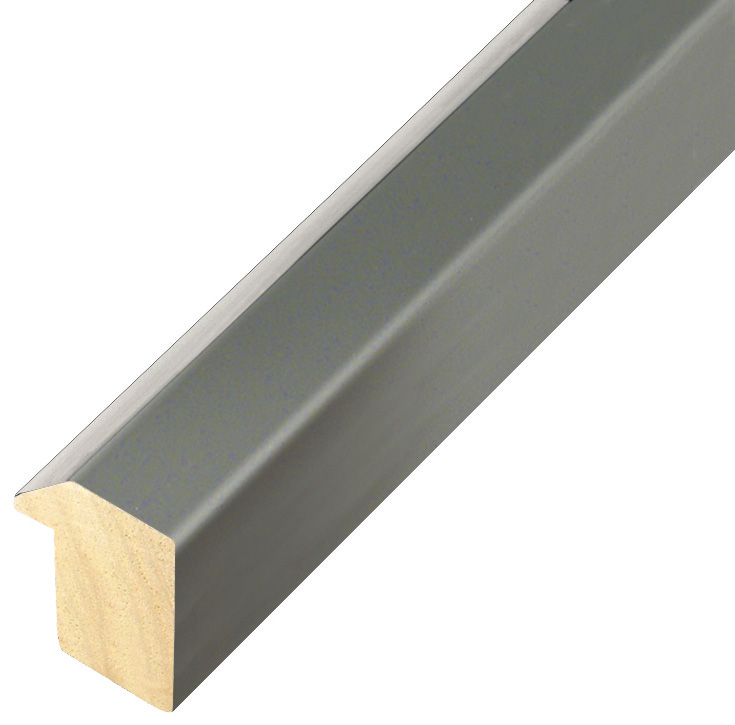 Moulding ayous, width 27mm height 35 - smoke gray