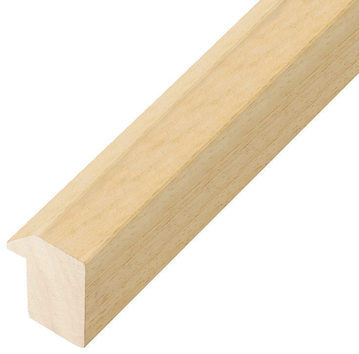 Moulding ayous, width 27mm, height 35mm, bare timber