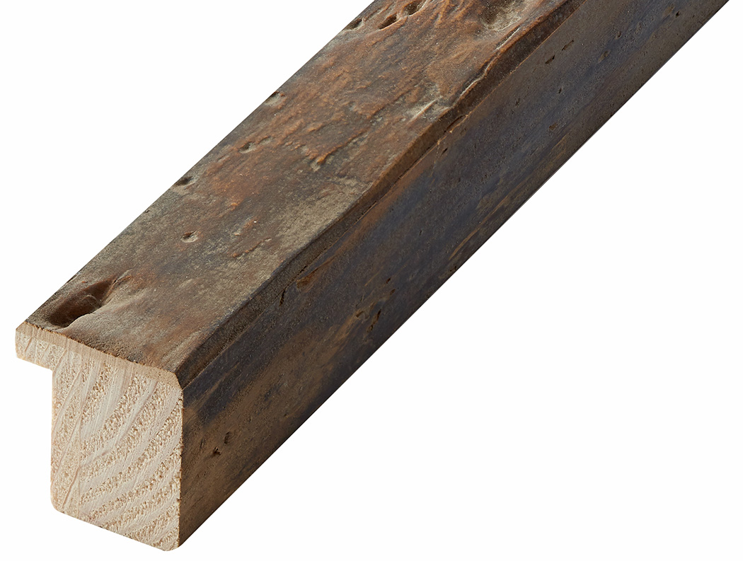 Moulding finger-jointed fir Width 30mm - Brown