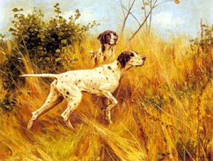 Painting: Hound - 40x50 cm