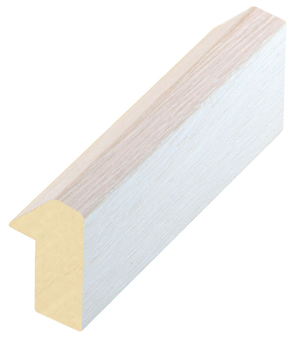 Moulding ayous, height 35mm, width 19mm, white - 649BIANCO