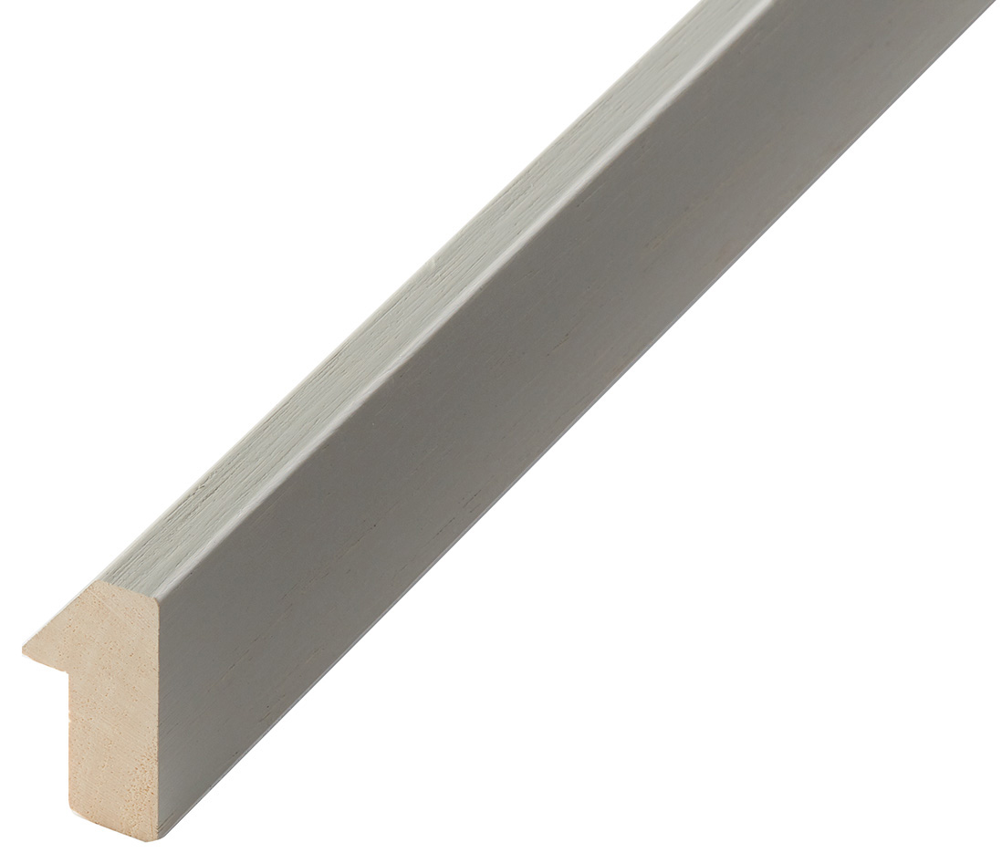 Moulding ayous, height 35mm, width 19mm, light grey - 649FUMO