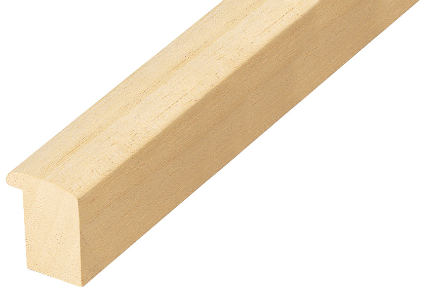 Moulding ayous, width 24mm, height 33mm, bare timber